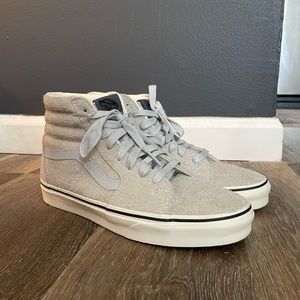 High top Vans. Women’s size 9.5 and Men’s size 8